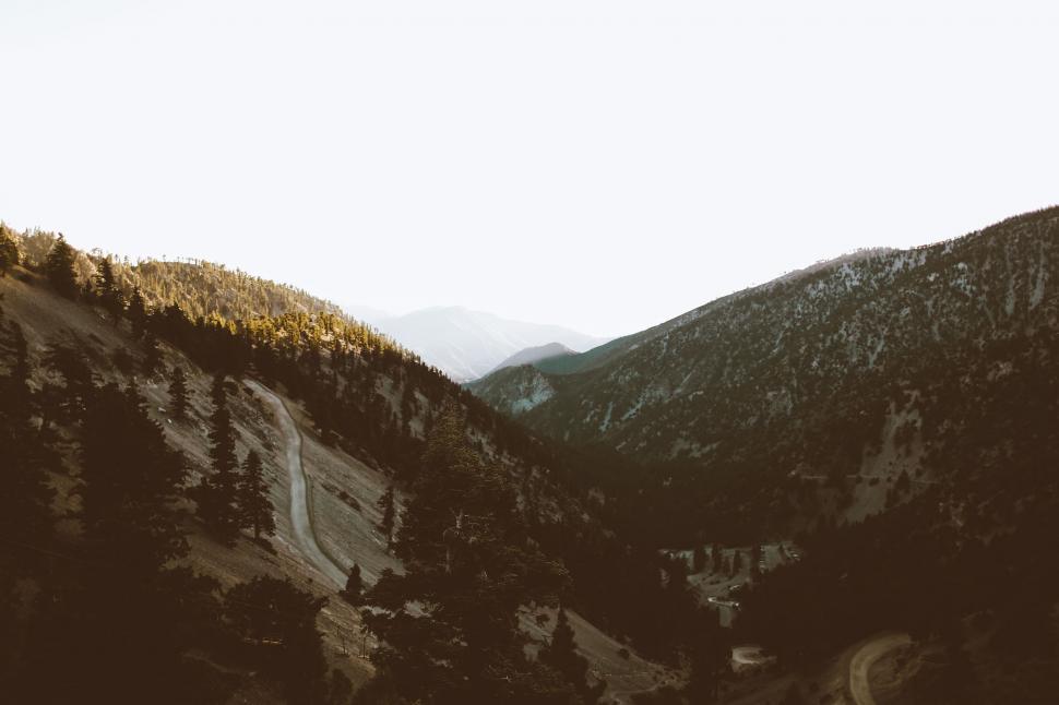 Free Image of Majestic View of Distant Mountain Range 