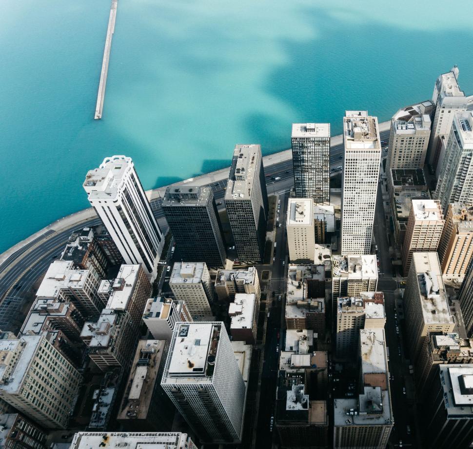 Free Image of Aerial View of a City With Tall Buildings 