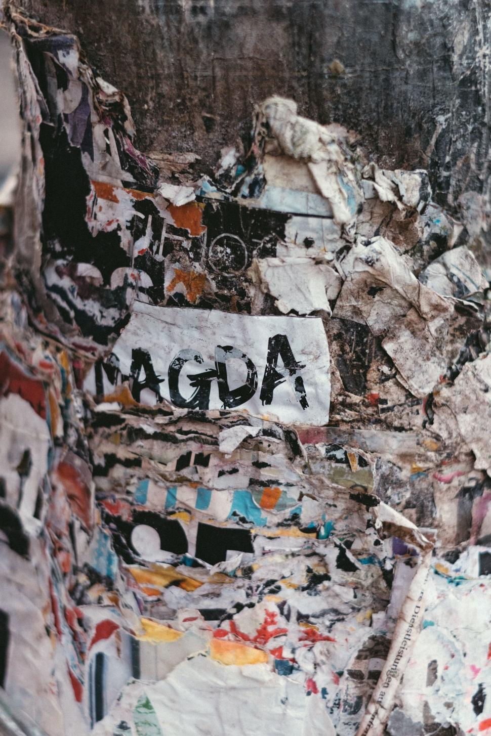 Free Image of Close Up of Piece of Paper on Wall 