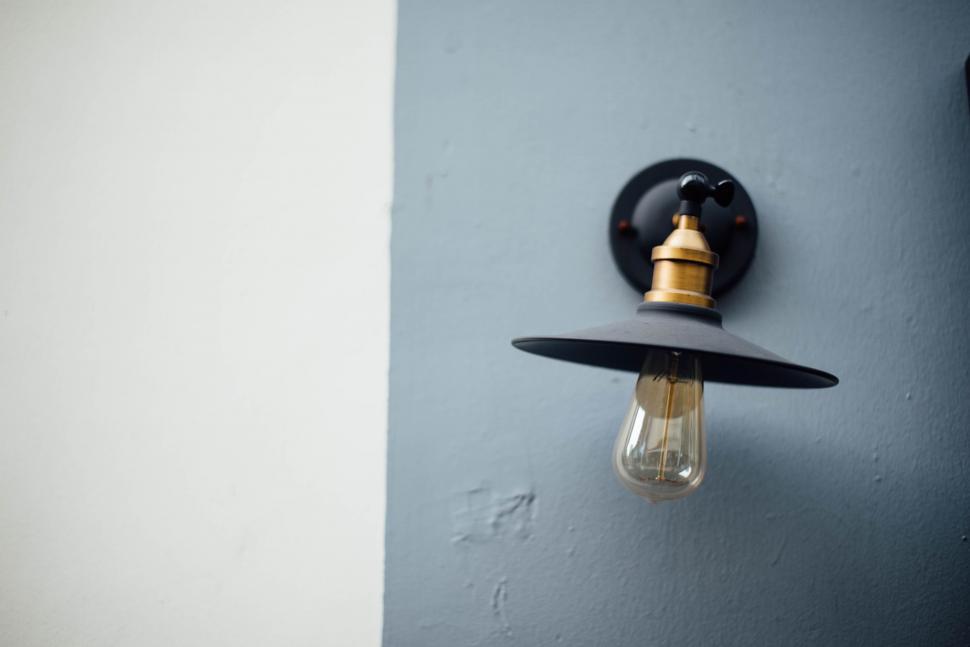 Free Image of Wall Light Illuminating a Path 