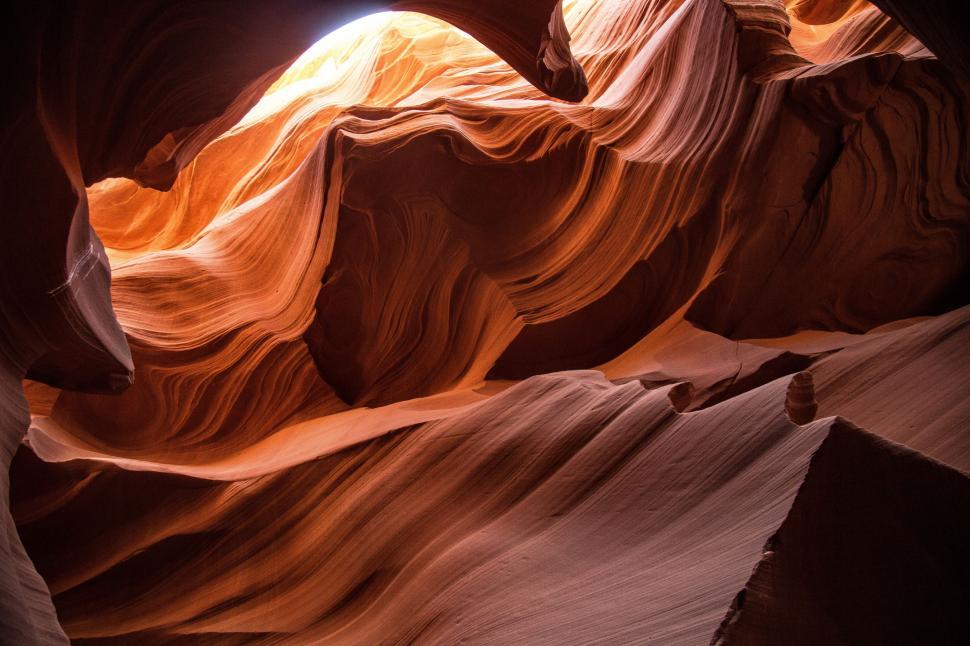 Free Image of Narrow Slot in Rock Formation 