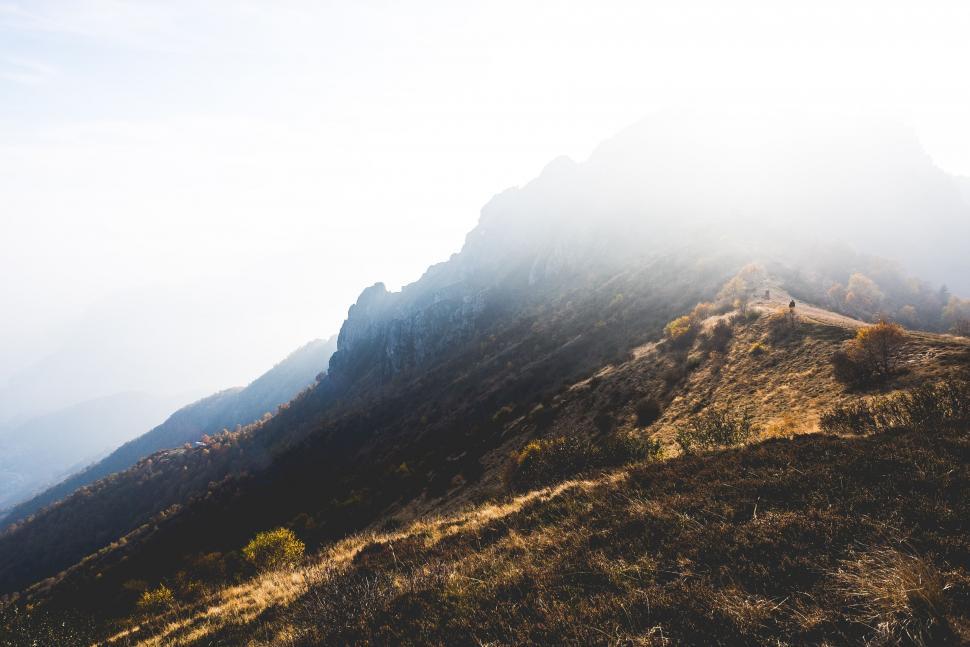 Free Image of Mountain View From Hilltop 
