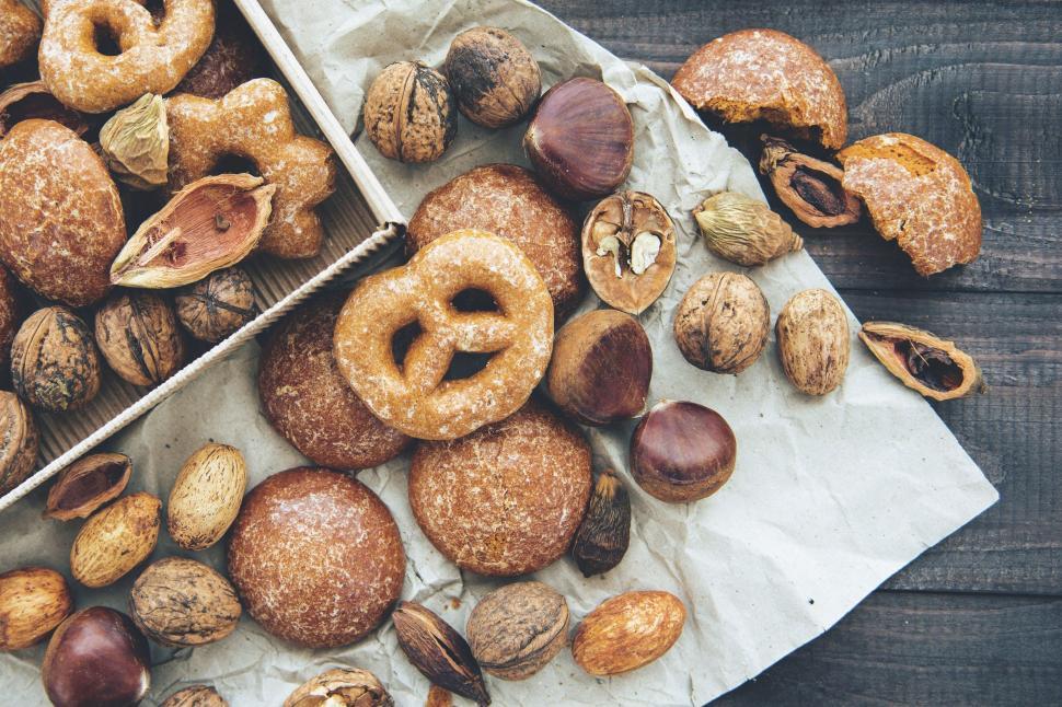 Free Image of Variety of Doughnuts Arranged on a Table 