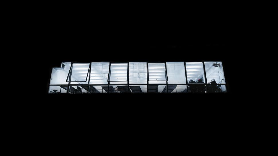 Free Image of A Glimpse of Darkness: Window in Monochrome 