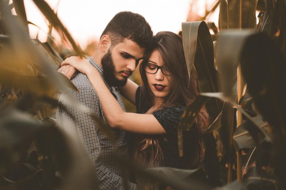 Free Image of Man and Woman Embracing Each Other 