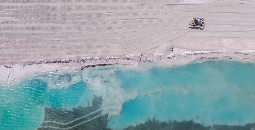 Free Image of Aerial View of a Large Body of Water 