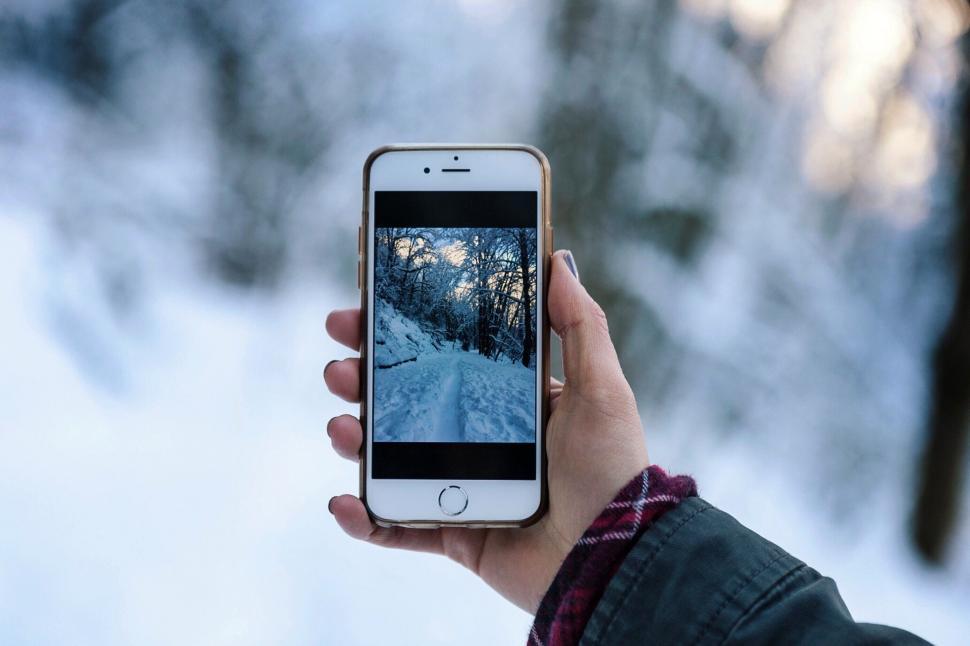 Free Image of Person Holding Cell Phone in Hand 