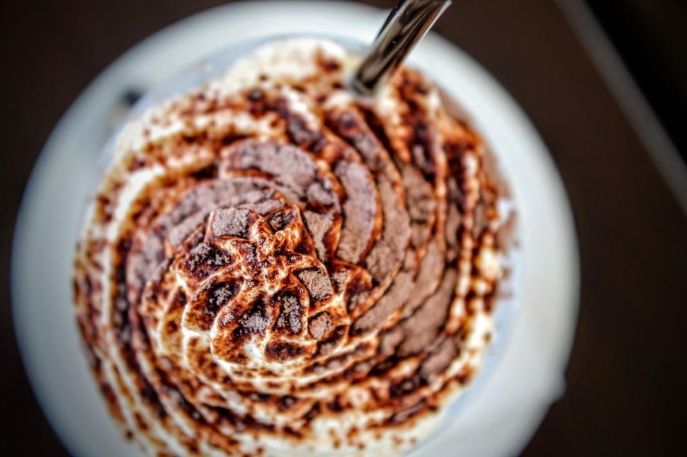 Free Image of White Plate With Chocolate Dessert 