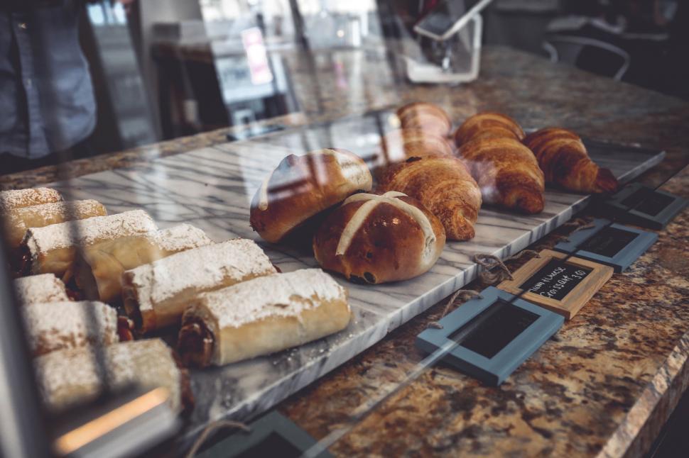 Free Image of Array of Doughnuts on Kitchen Counter 