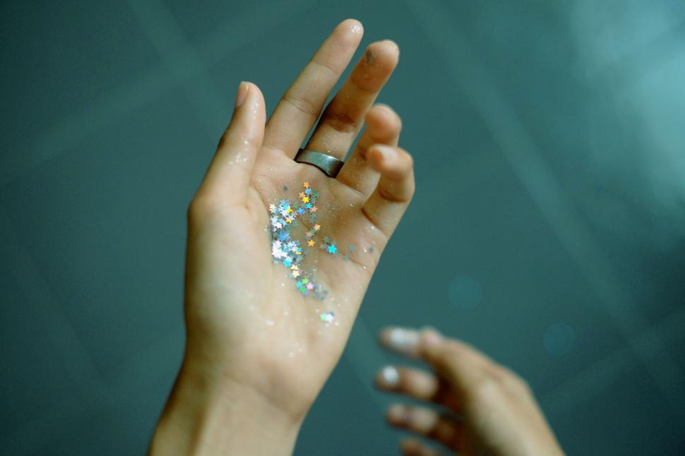 Free Image of A Womans Hand With a Ring 