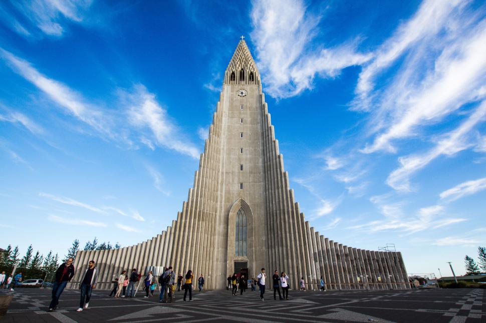 Free Image of Tower With Clock on Side 