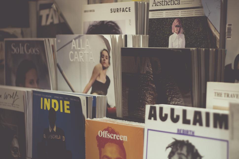 Free Image of Array of Books on a Shelf 