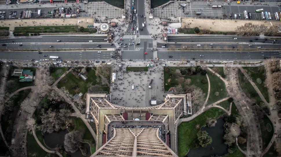 Free Image of Aerial View of City With Tall Tower 