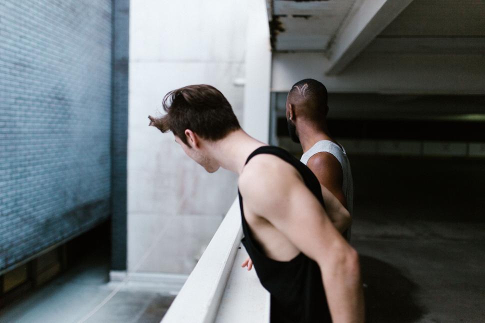 Free Image of Couple of Men Standing Together 