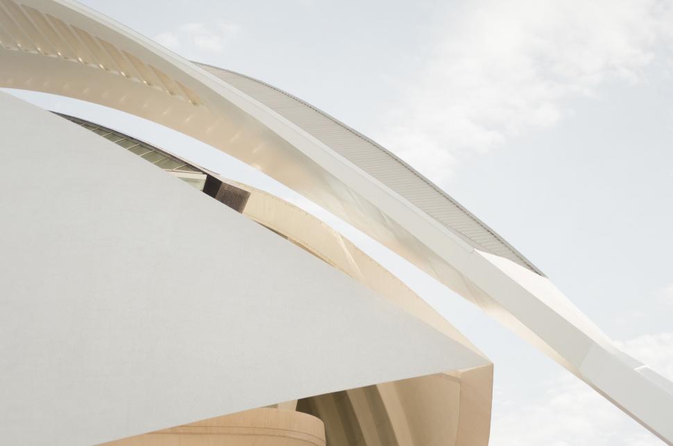 Free Image of Close Up of a Building With Sky in Background 