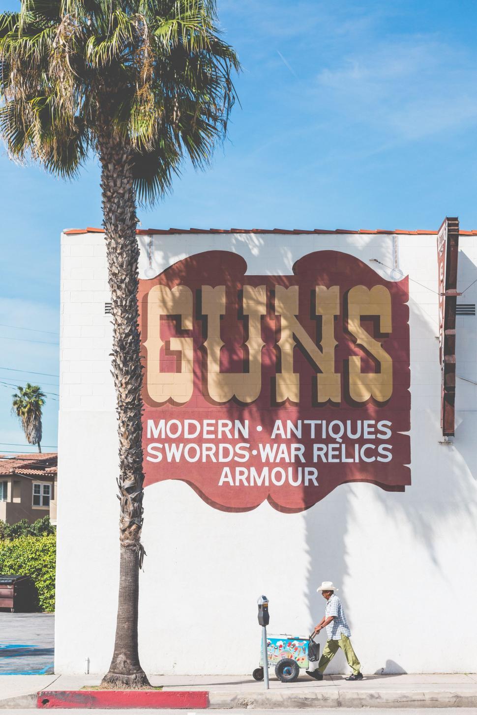 Free Image of Large Sign Displayed on Building Exterior 
