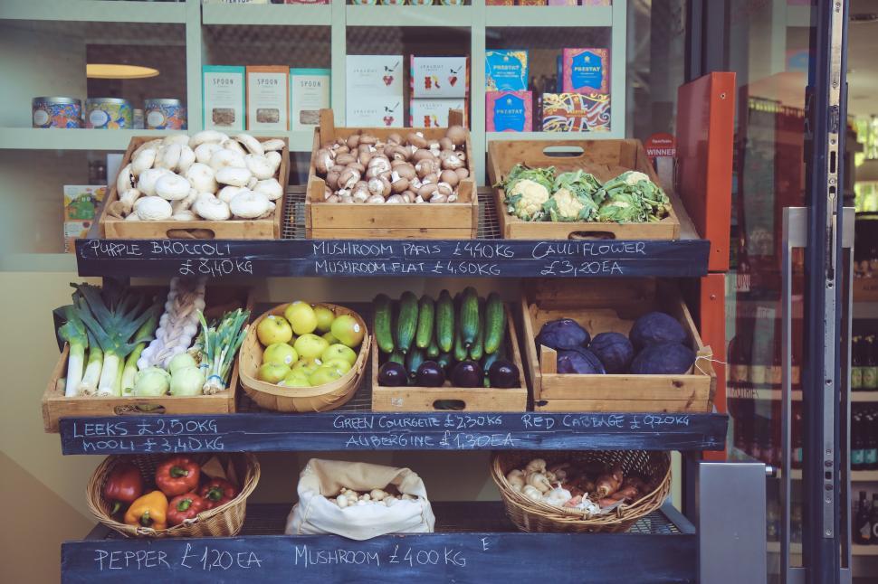 Free Image of Abundance of Fresh Produce Displayed at Store 