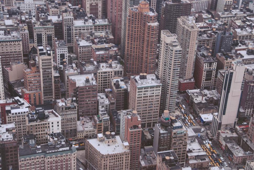 Free Image of Aerial View of a City With Tall Buildings 