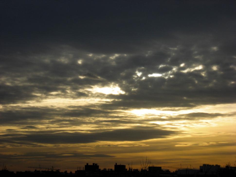 Free Image of colorful sky evening sunset 