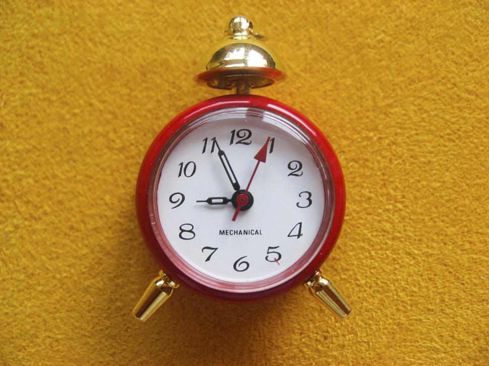 Free Image of traditional alarm clock 