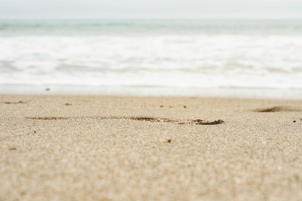 Free Image of Person Walking on Beach With Surfboard 