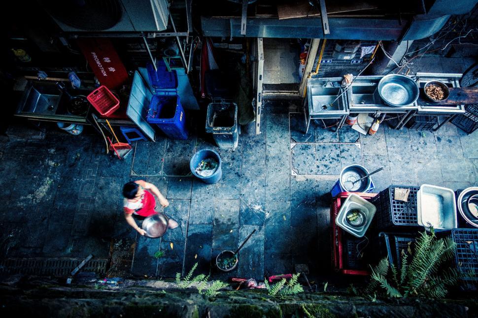 Free Image of Person Cooking in Kitchen 