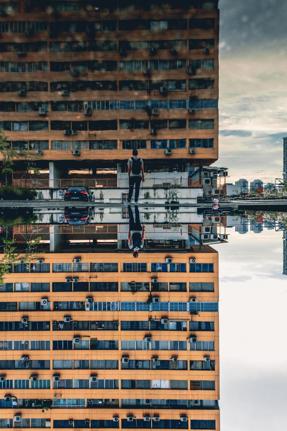 Free Image of Modern Skyscraper by Waterfront 