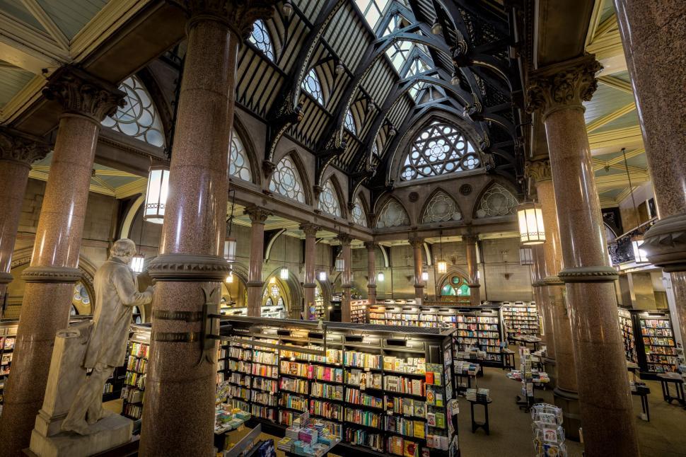 Free Image of A Vast Library With Numerous Books 