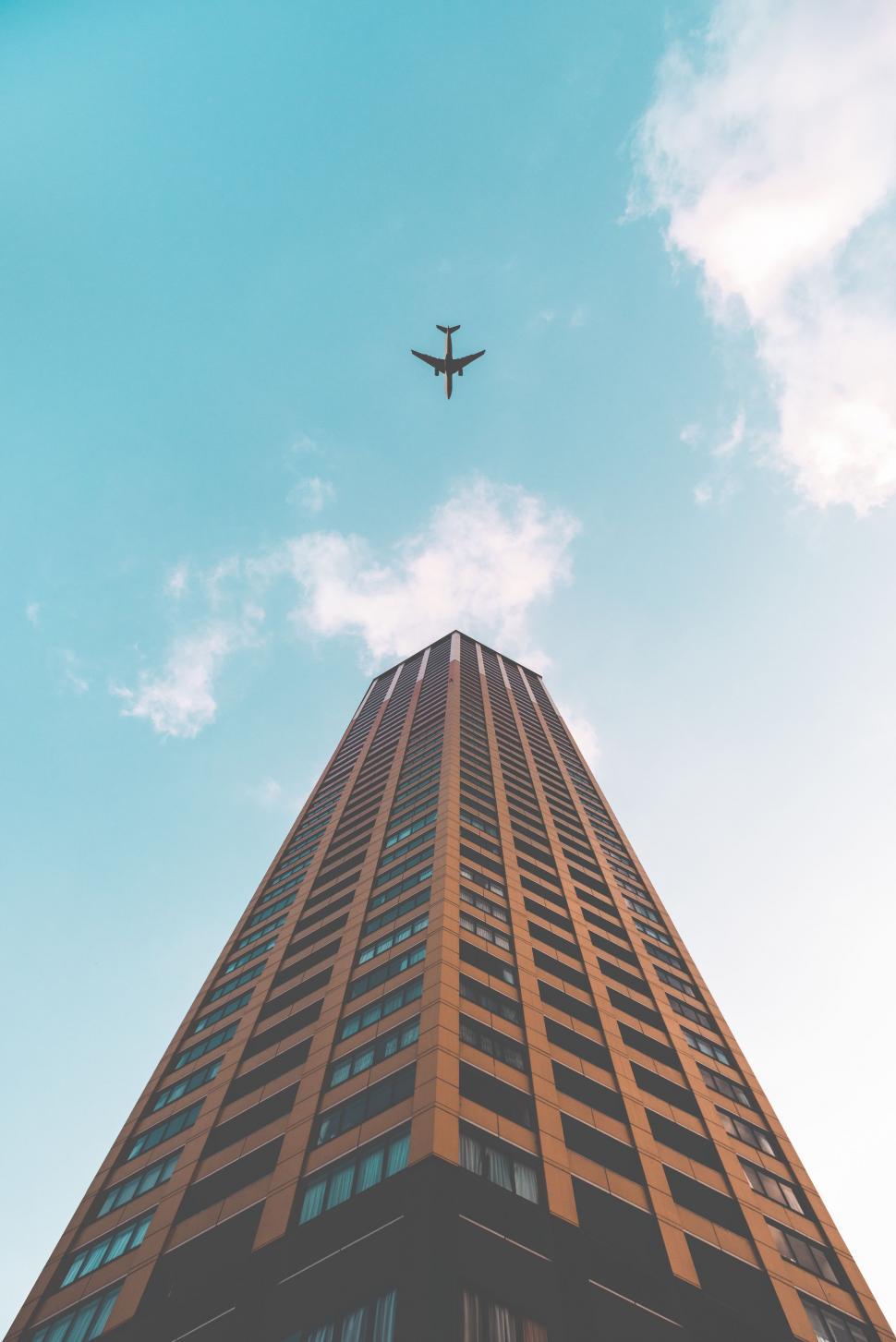 Free Image of Airplane Soaring High in the Sky 