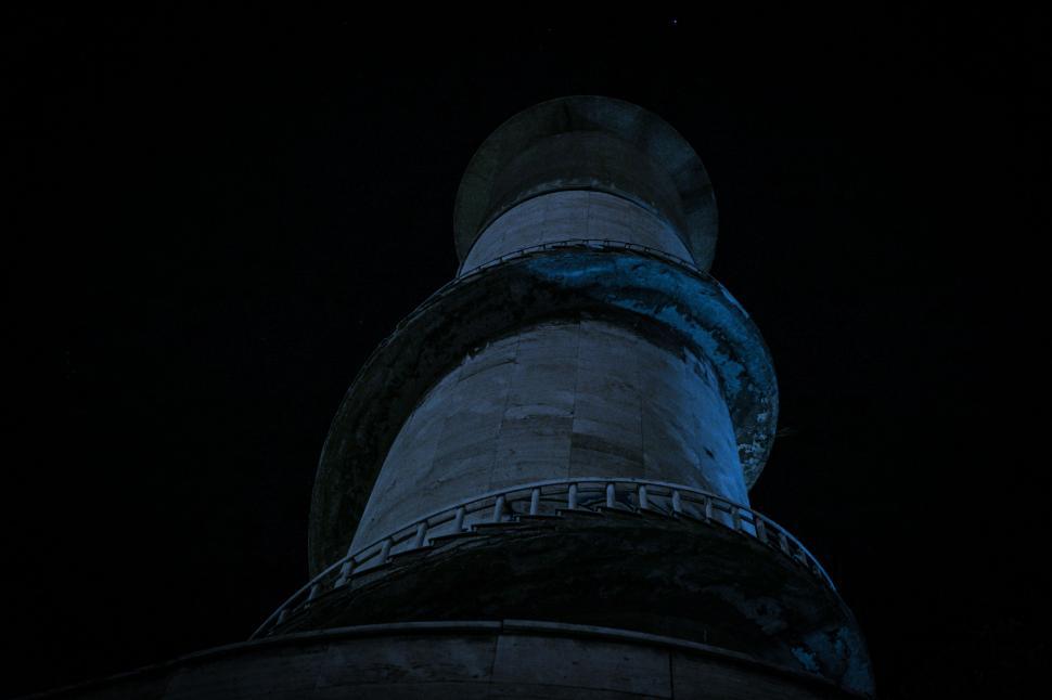 Free Image of Tower With Clock Tilted 