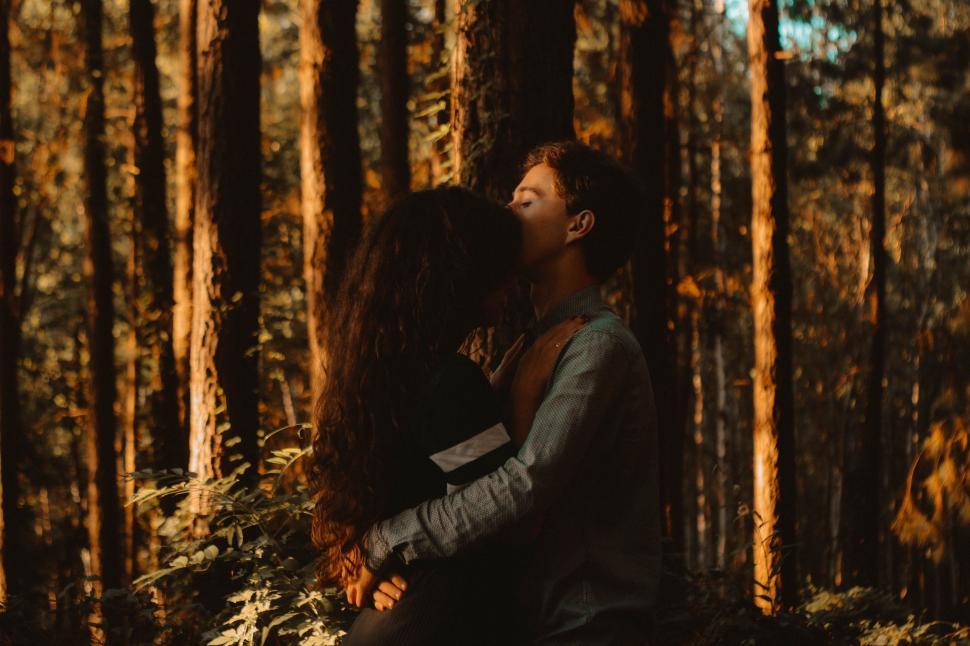 Free Image of Woman Standing in Forest 