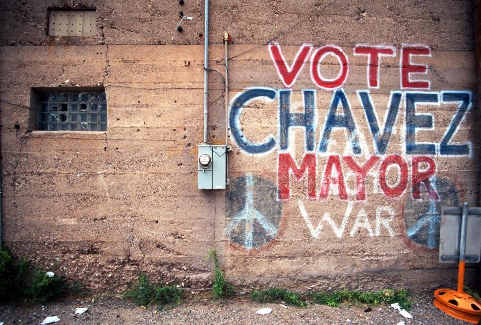 Free Image of Hand painted political sign 