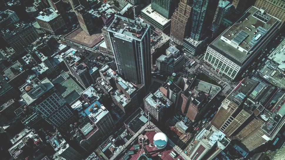 Free Image of Aerial View of a City With Tall Buildings 