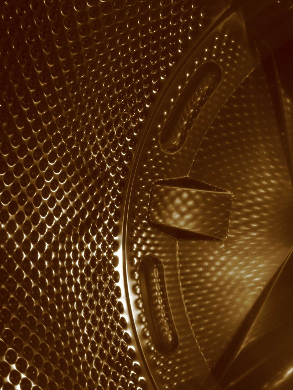 Free Image of steel washing machine interior 