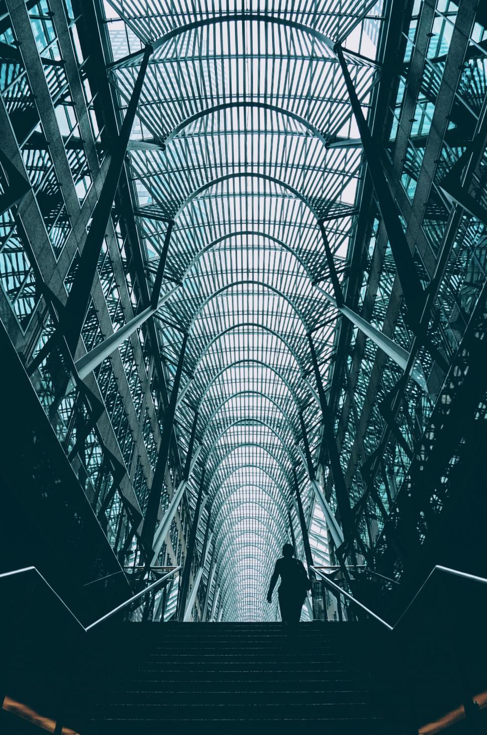Free Image of Man Descending Flight of Stairs 