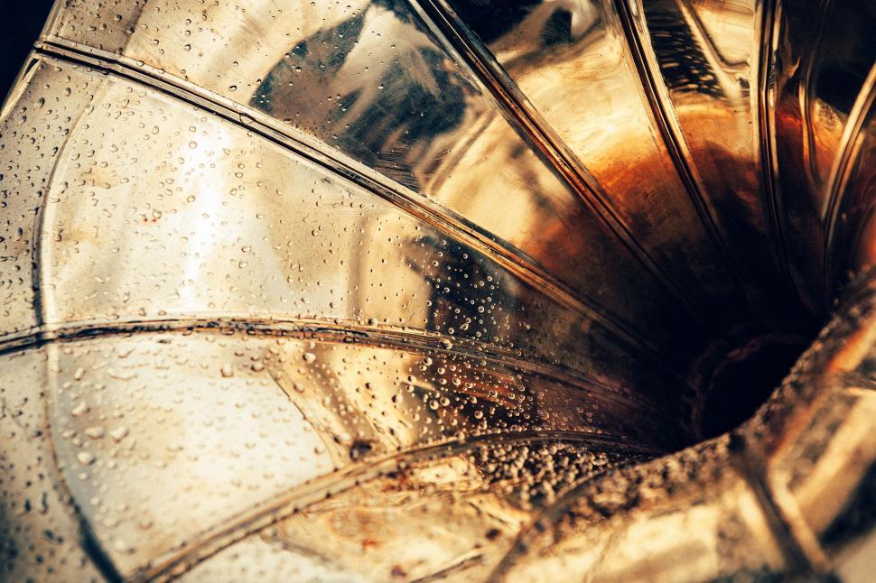 Free Image of Water Droplets on Close-Up Metal Object 