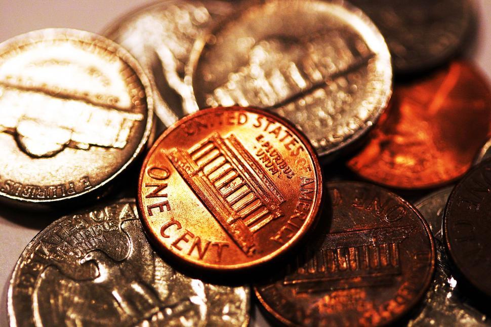Free Image of Stack of Coins on a Table 