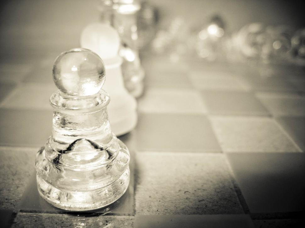 Free Image of glass chess figurine 
