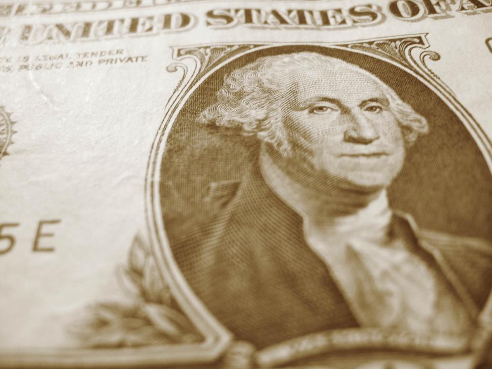 Free Image of George on the Dollar 