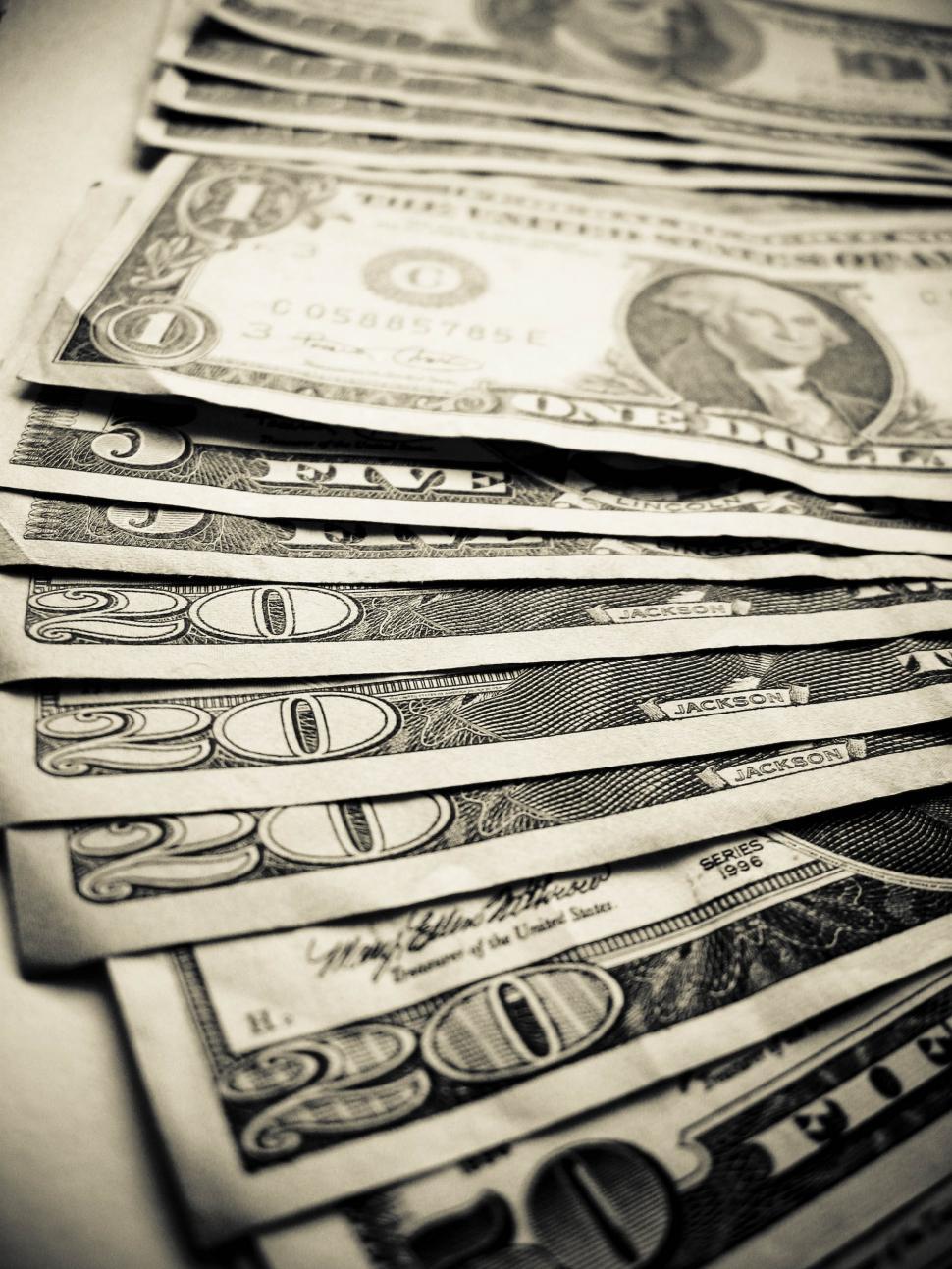 Free Image of US bills 