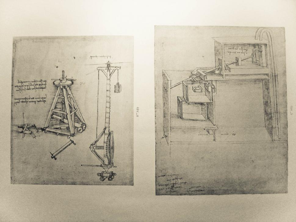 Free Image of Leonardo da Vinci illustrations 