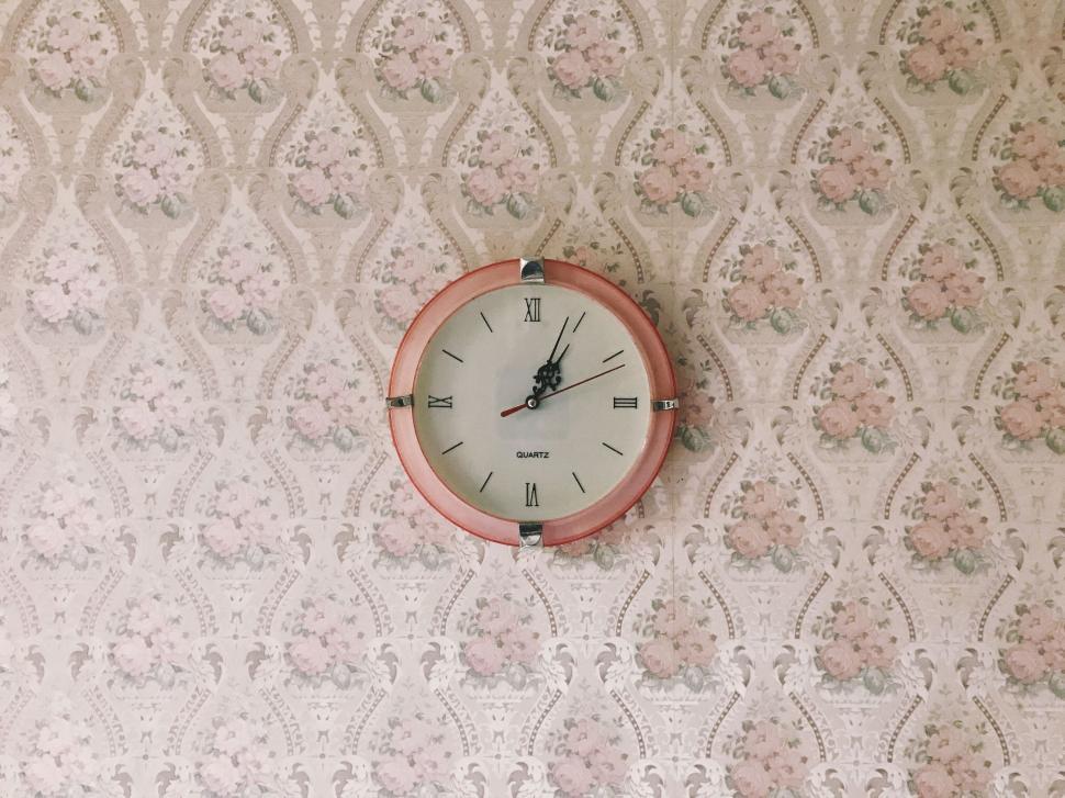 Free Image of Clock Hanging on Wall in Room 
