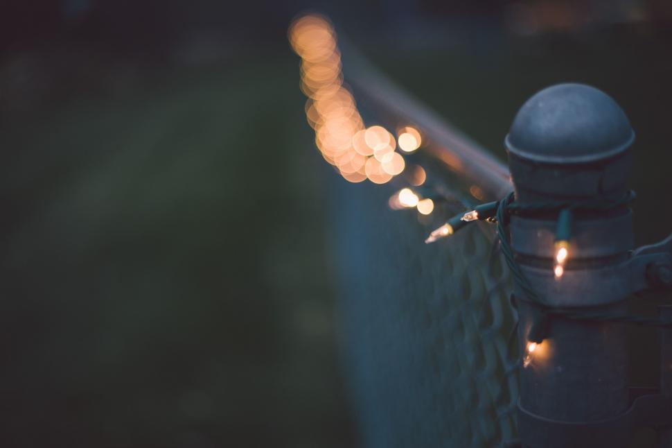 Free Image of Street Light Next to Fence 