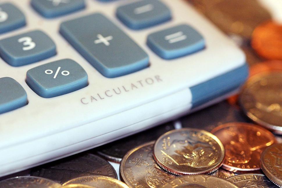 Free Image of Finance and Taxes - Calculator and Coins 